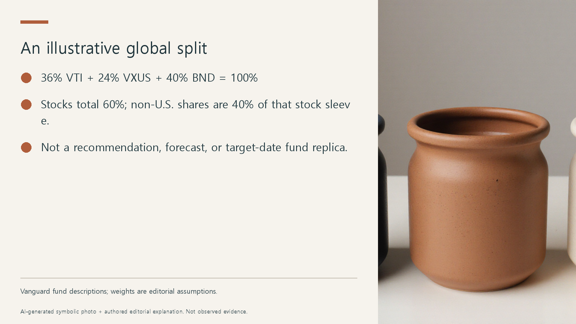 An illustrative global split