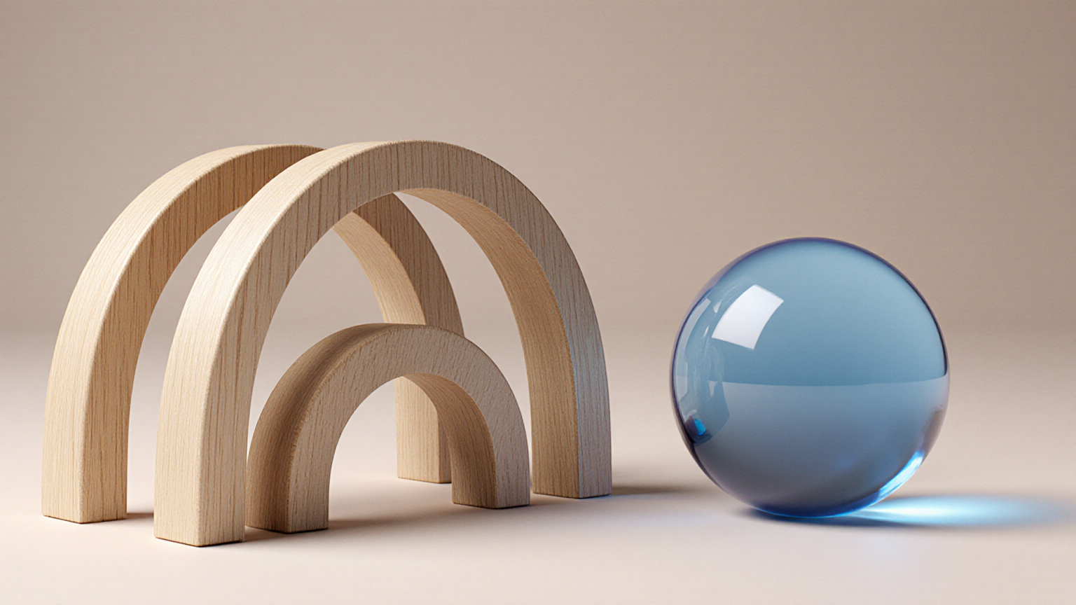 Wooden arches representing 2026 Medicare income tiers