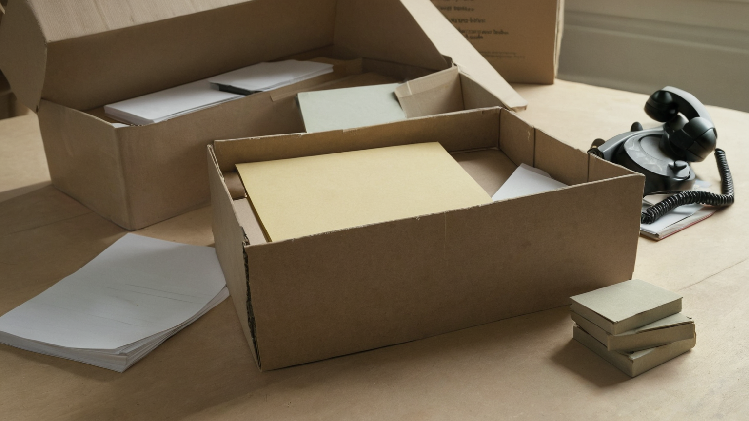 Calm tax-incident evidence kit with sealed archive box